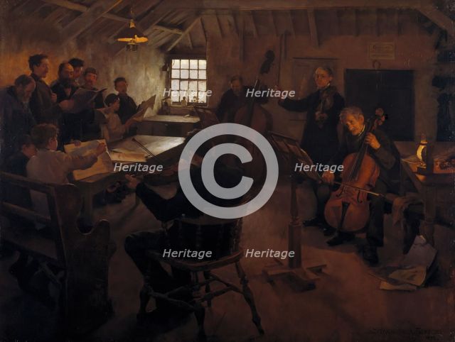 The Village Philharmonic, 1888. Creator: Stanhope A Forbes.