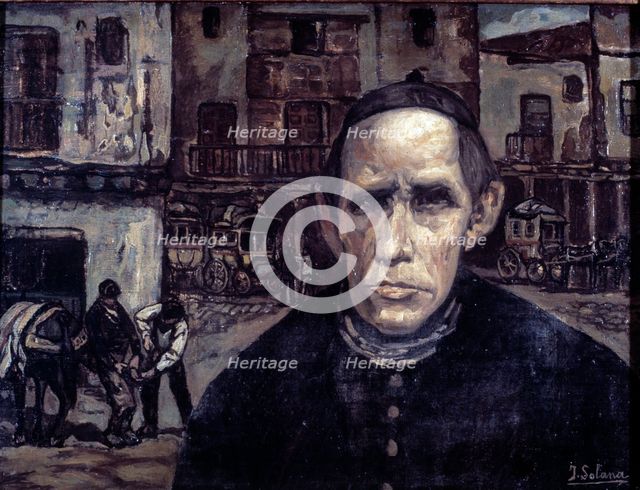 'The village priest', 1923. Creator: José Gutiérrez Solana.
