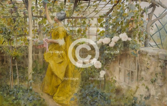 The Vine, 1884. Creator: Carl Larsson.