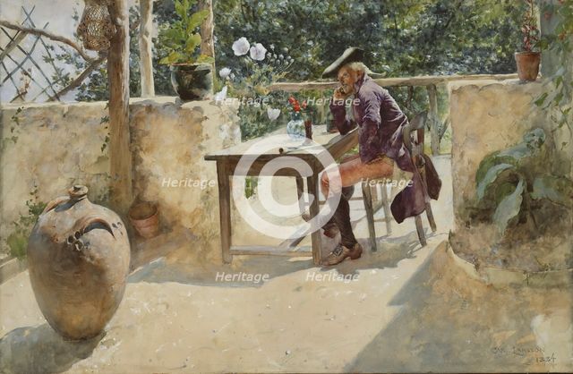 The Vine, 1884. Creator: Carl Larsson.