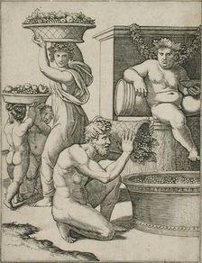The Vintage, between 1517 and 1520. Creators: Marcantonio Raimondi, Raphael