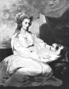 'The Viscountess St Asaph and Child"; after Sir Joshua Reynolds, PRA 1891. Creator: Unknown