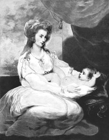 'The Viscountess St Asaph and Child"; after Sir Joshua Reynolds, PRA 1891. Creator: Unknown