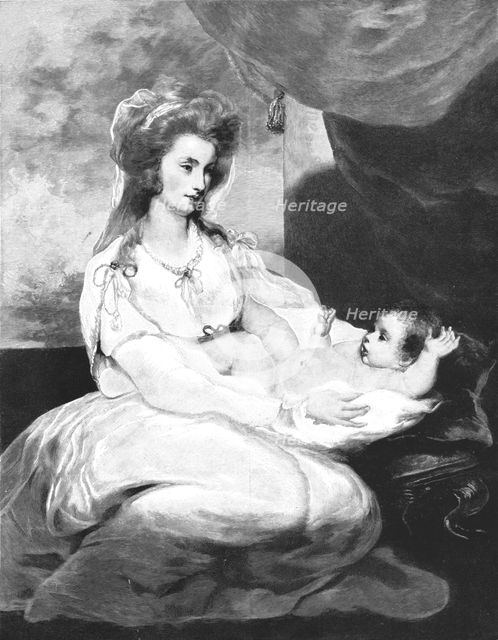 ''The Viscountess St Asaph and Child"; after Sir Joshua Reynolds, PRA', 1891. Creator: Unknown.