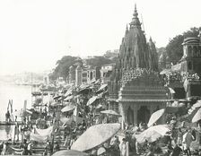The Vishnu Pond and Ghat Benares, India, 1895. Creator: Unknown