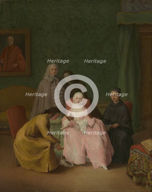 The Visit, 1746. Creator: Pietro Longhi.