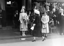 The visit of Queen Elizabeth to Mansfield, Nottinghamshire, 1950. Creator: Unknown