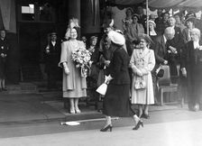 The visit of Queen Elizabeth to Mansfield, Nottinghamshire, 1950. Creator: Unknown