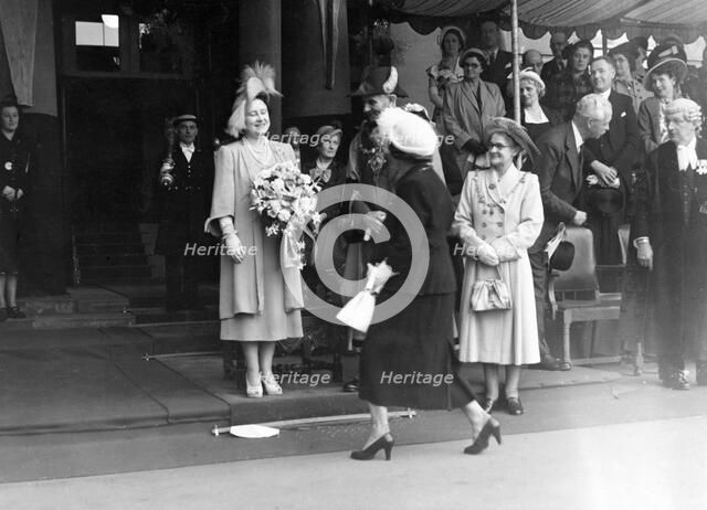 The visit of Queen Elizabeth to Mansfield, Nottinghamshire, 1950. Creator: Unknown.