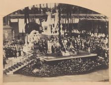 The Visit of the Emperor and Empress to the Crystal Palace, 1855. Creator: Philip Henry Delamotte