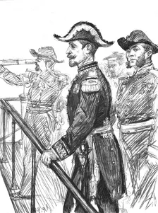 The Visit of the French Fleet: Admiral Gervais on the Bridge of the "Marengo", 1891. Creator: Paul Charles Renouard