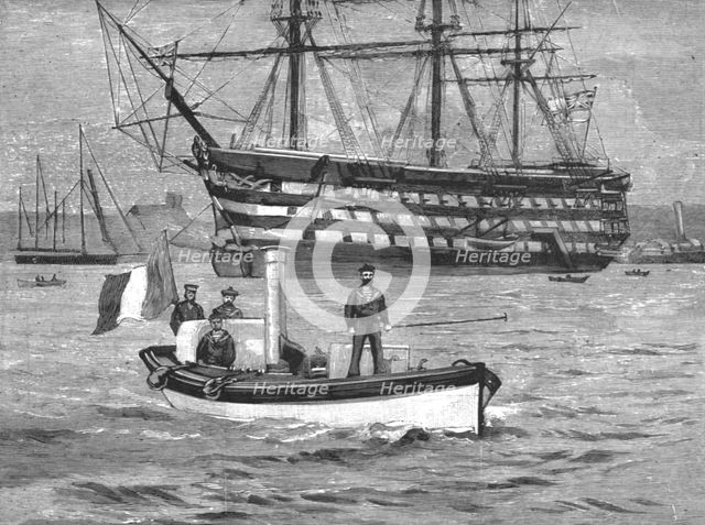''The Visit of the French Fleet; Foes No Longer - French Sailors Visiting the "Victory", 1891. Creator: Unknown.