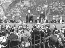 'The Visit of the French Fleet: The Banquet at the Town Hall 1891. Creator: Frank Dadd