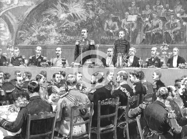 ''The Visit of the French Fleet: The Banquet at the Town Hall', 1891. Creator: Frank Dadd.