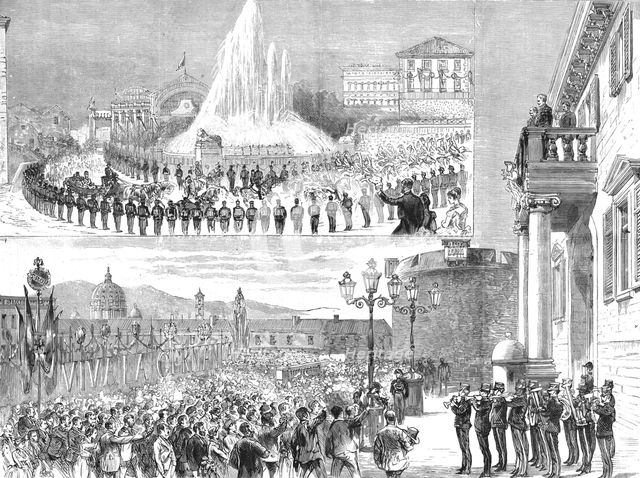 ''The Visit of the German Emperor to Rome', 1888. Creator: Unknown.