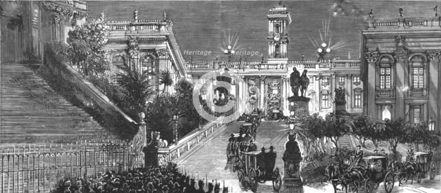 ''The Visit of the German Emperor to Rome; The arrival at the Capital', 1888. Creator: Unknown.
