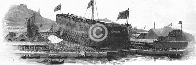 ''The Visit of the German Emperor to Rome; the Launch of the "Re Umberto" at Naples before the Emper Creator: Unknown.