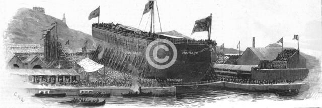 ''The Visit of the German Emperor to Rome; the Launch of the "Re Umberto" at Naples before the Emper Creator: Unknown.