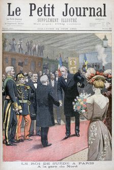 The visit of the king of Sweden to Paris, 1900. Artist: Eugene Damblans