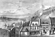 The Visit of the Prince of Wales to Canada - the Citadel of Quebec, from Prescott Gate...., 1860. Creator: Richard Principal Leitch