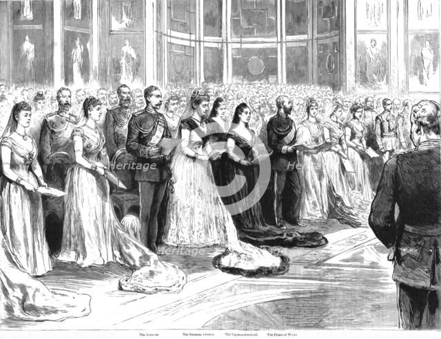 'The Visit of the Prince of Wales to the German Emperor; The Religious service in the Chapel of the  Creator: Unknown.