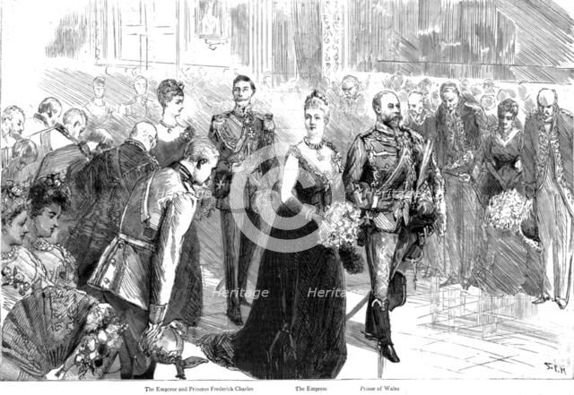 'The Visit of the Prince of Wales to the German Emperor; The State Concert at the Palace--The Royal  Creator: Unknown.