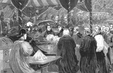 The visit of the Queen to Liverpool - The Recorder reading the Corporation Address... 1886. Creator: Unknown
