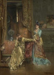 The Visit, c1870. Creator: Alfred Stevens