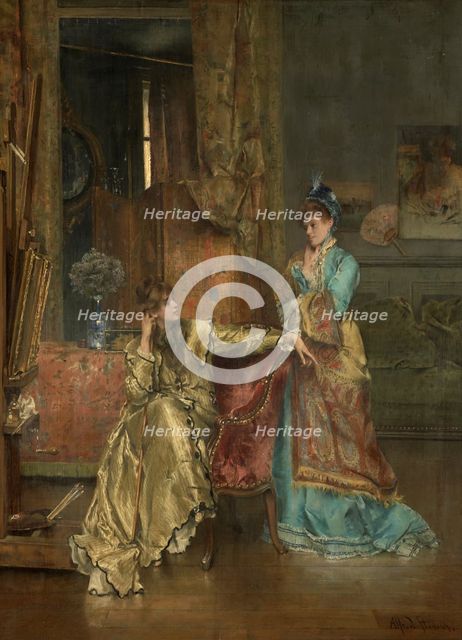 The Visit, c1870. Creator: Alfred Stevens.
