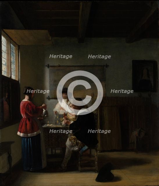 The Visit, ca. 1657. Creator: Pieter de Hooch.