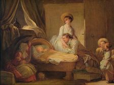 The Visit to the Nursery c1775. Artist: Jean-Honore Fragonard
