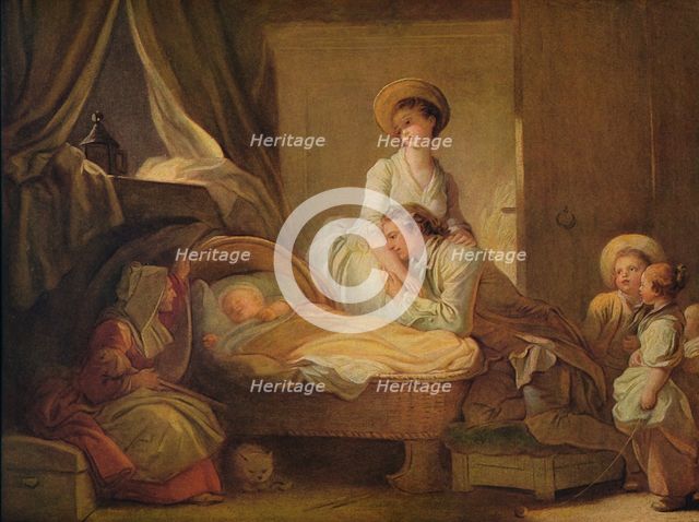 'The Visit to the Nursery', c1775. Artist: Jean-Honore Fragonard.