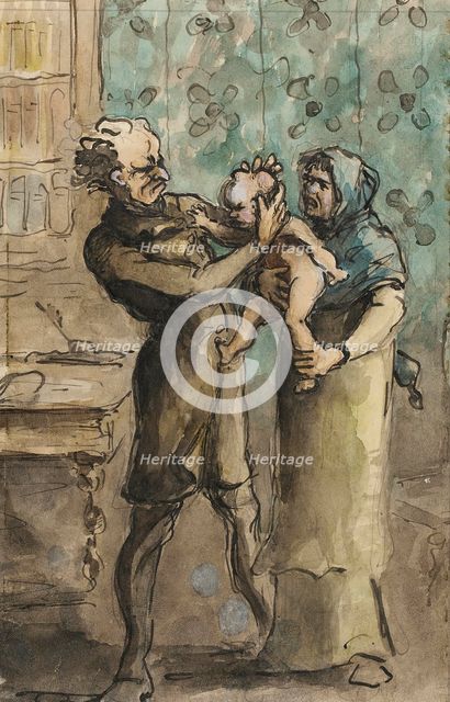 The Visit to the Phrenologist, between 1871 and 1879. Creator: Cham.