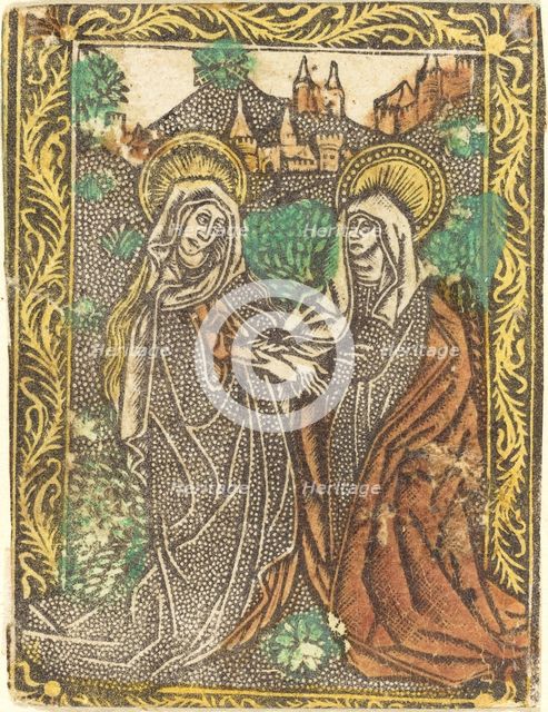 The Visitation, 1460/1480. Creator: Master of the Borders with the Four Fathers of the Church.