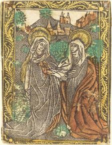 The Visitation, 1460/1480. Creator: Master of the Borders with the Four Fathers of the Church