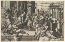 The Visitation, 1540-50. Creator: Giorgio Ghisi