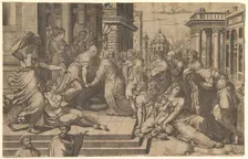 The Visitation, 1540-50. Creator: Giorgio Ghisi