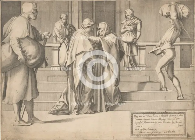 The Visitation, 1561. Creator: Attributed to Enea Vico.