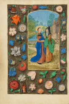 The Visitation; Crohin-La Fontaine Hours, about 1480-1485 ?. Creator: Master of the Dresden Prayer Book