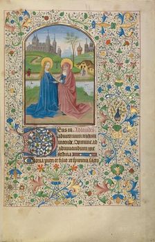 The Visitation; Arenberg Hours, early 1460s. Creator: Willem Vrelant
