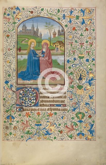 The Visitation; Arenberg Hours, early 1460s. Creator: Willem Vrelant.