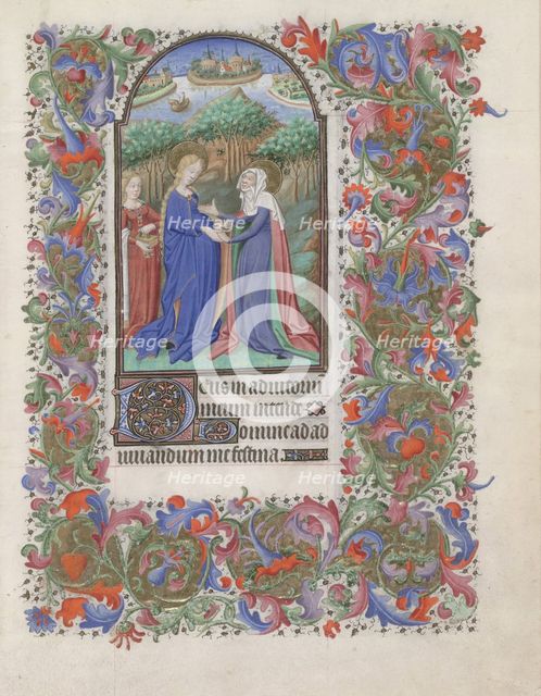 The Visitation (Book of Hours), 1440-1460. Artist: Bedford Master (active 1405-1465)