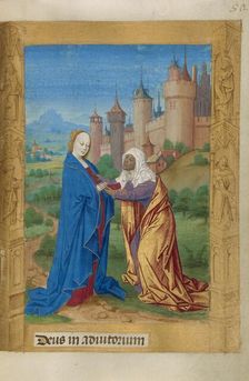 The Visitation; Book of Hours, 1478. Creator: Master of Guillaume Lambert