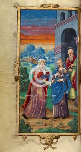 The Visitation; Book of Hours, 1544. Creator: Unknown.