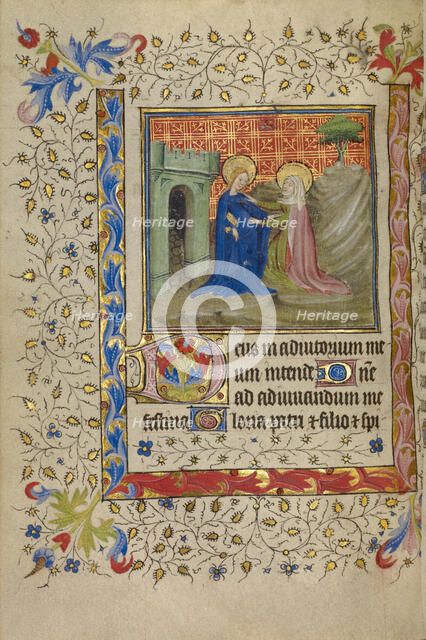 The Visitation; Book of Hours, about 1400-1410. Creator: Unknown.