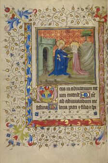 The Visitation; Book of Hours, about 1400-1410. Creator: Unknown