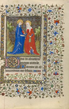 The Visitation; Book of Hours, about 1415-1420. Creators: Boucicaut Master, Workshop of the Boucicaut Master
