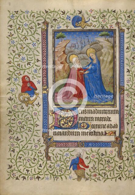 The Visitation; Book of Hours, about 1410. Creator: Unknown.