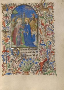The Visitation; Book of Hours, about 1420. Creator: Unknown