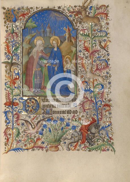 The Visitation; Book of Hours, about 1420. Creator: Unknown.